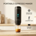 Doulami Rechargeable Cordless Portable Coffee Maker for Travel & Camping, Espresso Machine for Ground Coffee & NS Capsules, Battery Operated for RV, Hiking, Office
